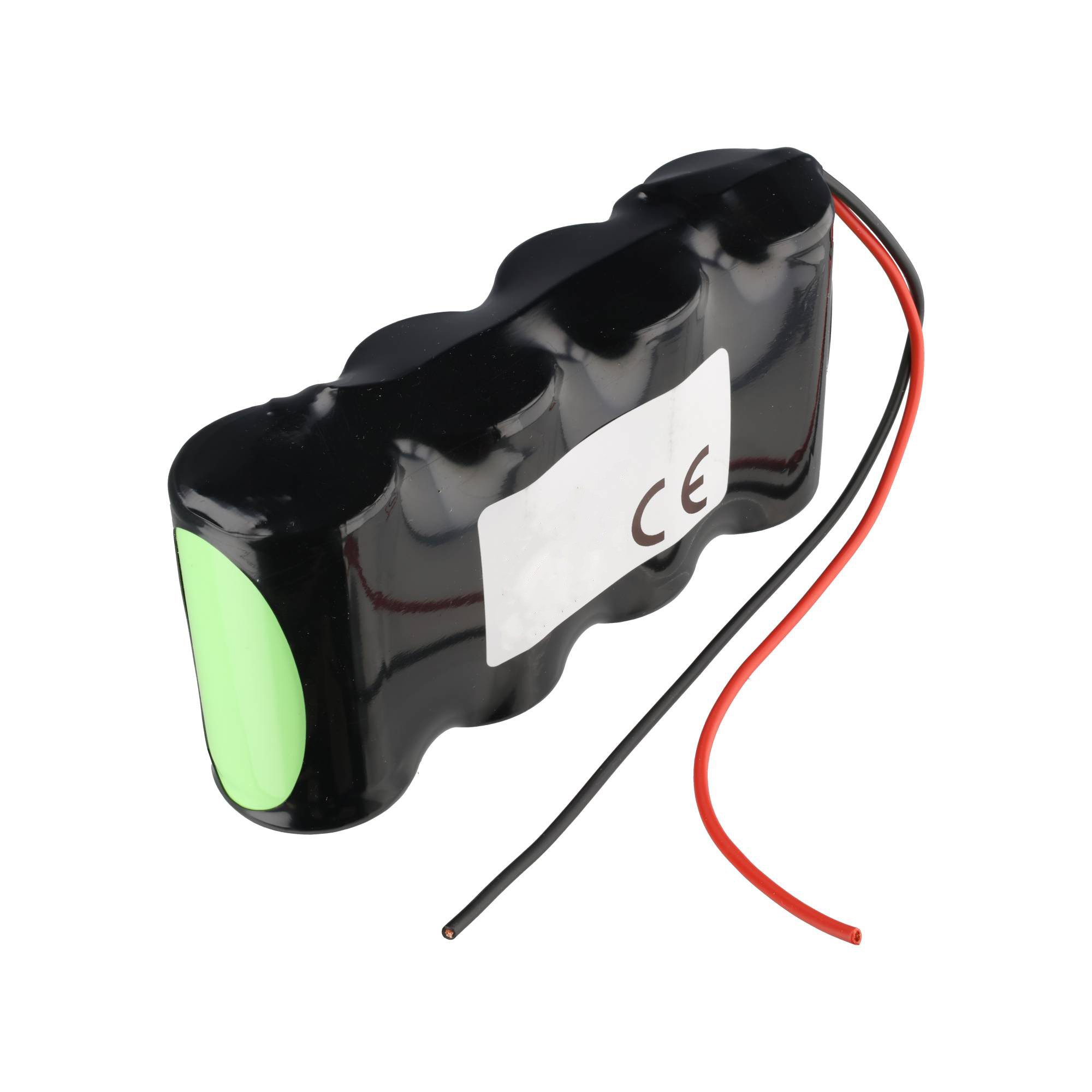 AccuCell Notleuchtenakku NiMH 4,8V 4500mAh F1x4 Mono D mit 200mm Kabel einseit Akku 4500 mAh (4,8 V)