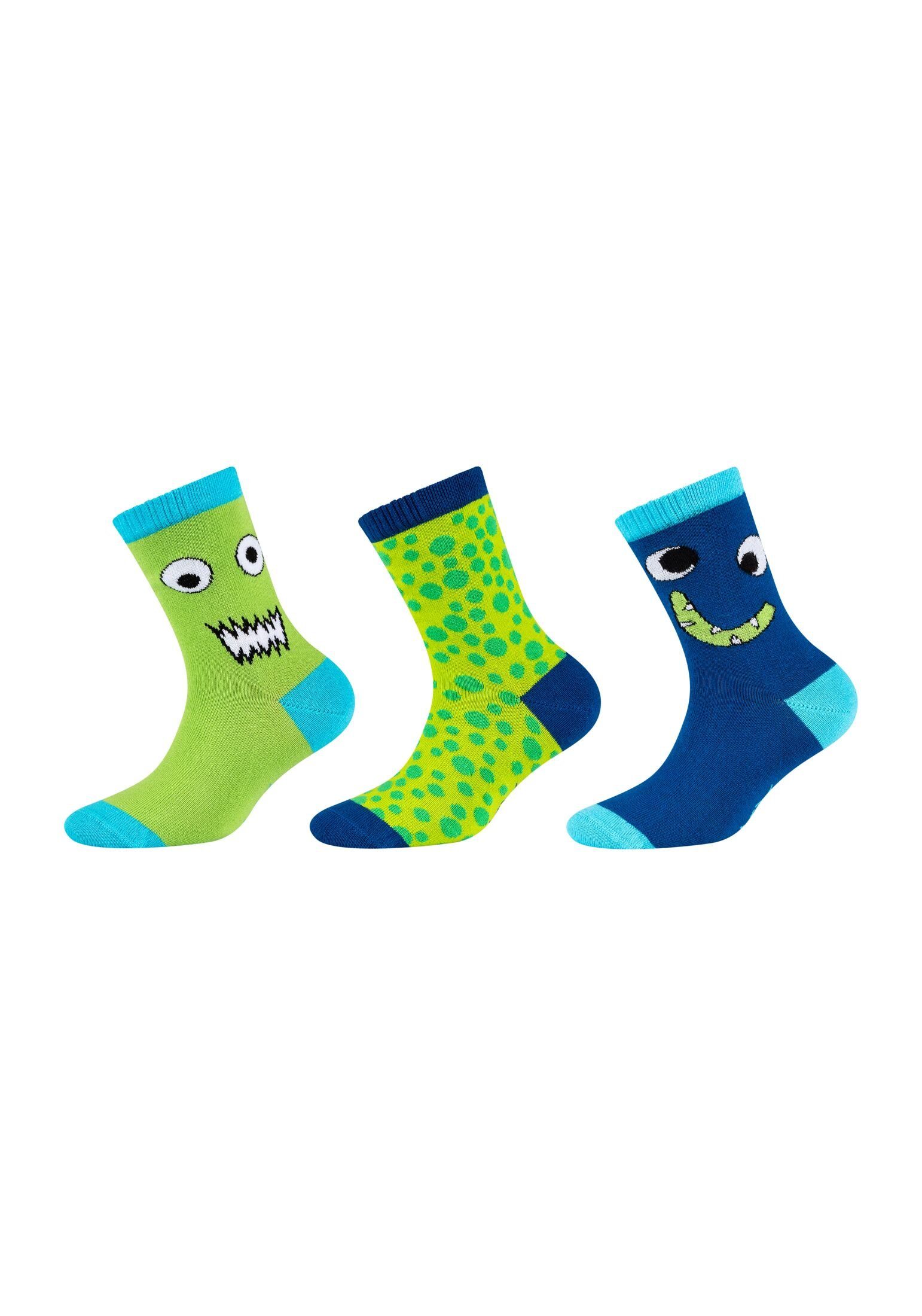 Skechers Aus 6er Pack, Socken mit atmungsaktivem gekämmter Baumwolle Materialmix Socken