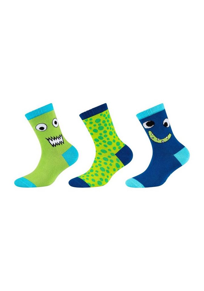 Skechers Socken Socken 6er Pack, Aus atmungsaktivem Materialmix mit  gekämmter Baumwolle