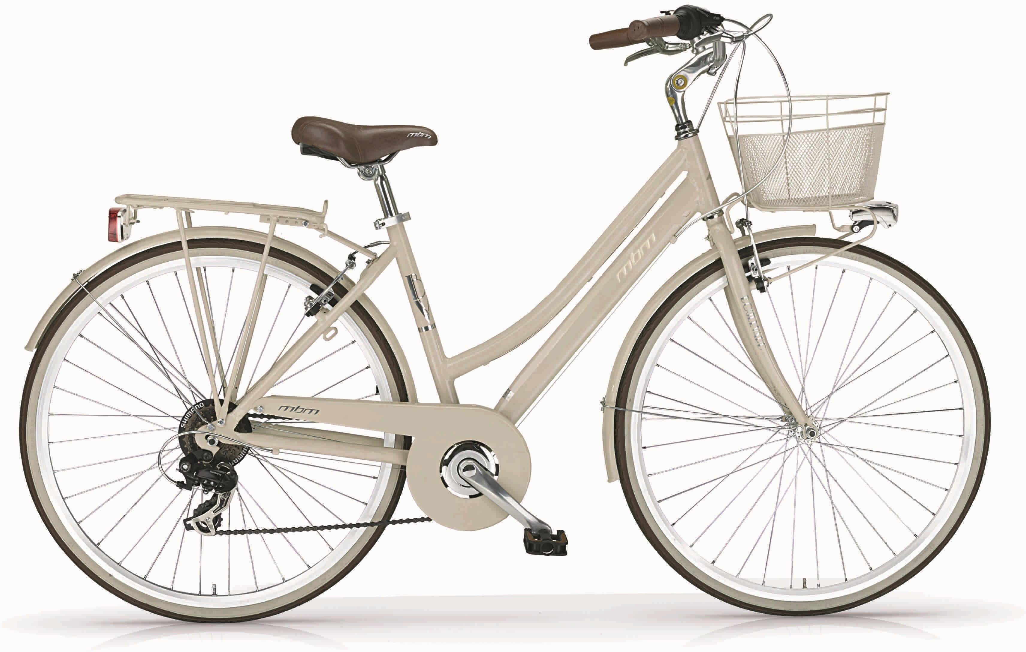 MBM Trekkingrad New Boulevard, 18 Gang Shimano TY300 Schaltwerk, Kettenschaltung, für Damen, Kettenschaltung