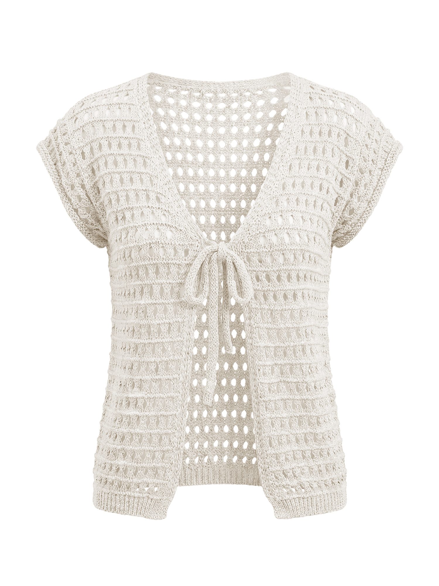 Imily Bela Kurzarmpullover Damen Kurze Strickpullover zum Überwerfen (Packu günstig online kaufen