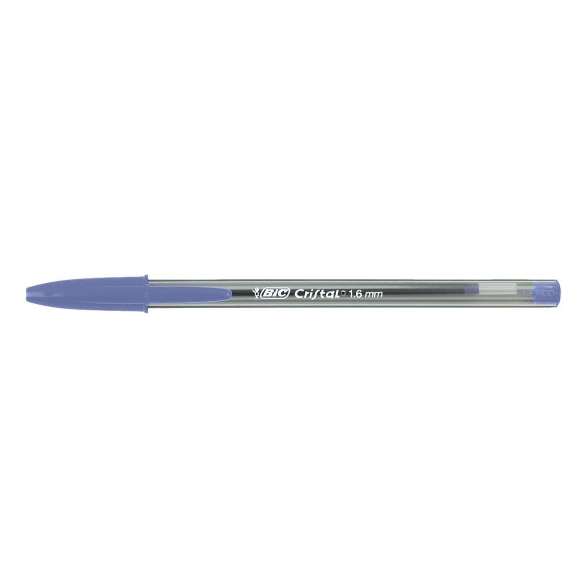 BIC Kugelschreiber Cristal Large, (50-tlg), Großpack, Strichstärke 0,6 mm