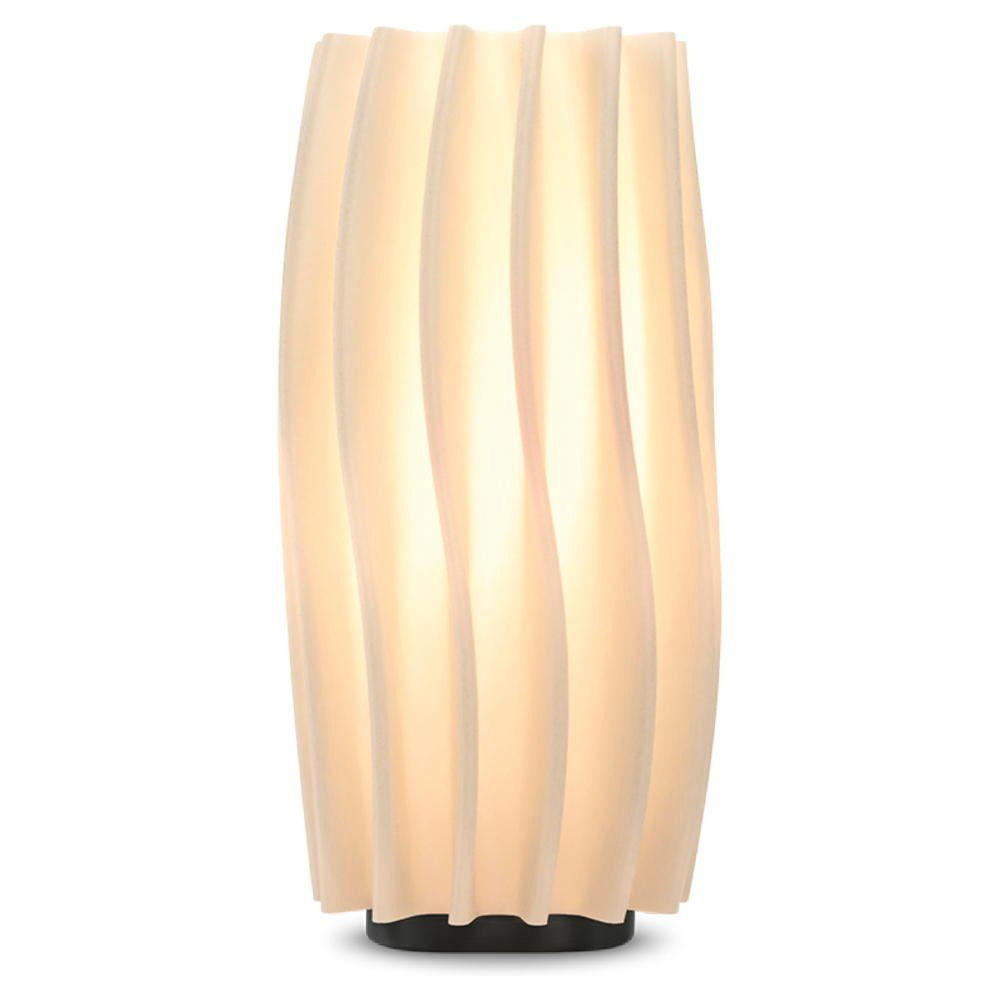 Weiß Leuchtmittel Tischleuchte Philips Jagg warmweiss, Angabe, Three Mycreation in E27, 3D-Druck Nein, Nachttischlampe, keine Tischleuchte, Tischleuchte Tischlampe enthalten: