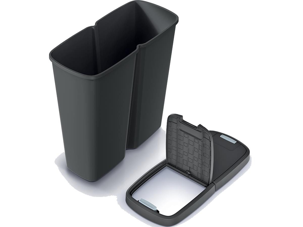 Keden Mülleimer Compacra NDAB50, 50L, Duo-Deckel-System
