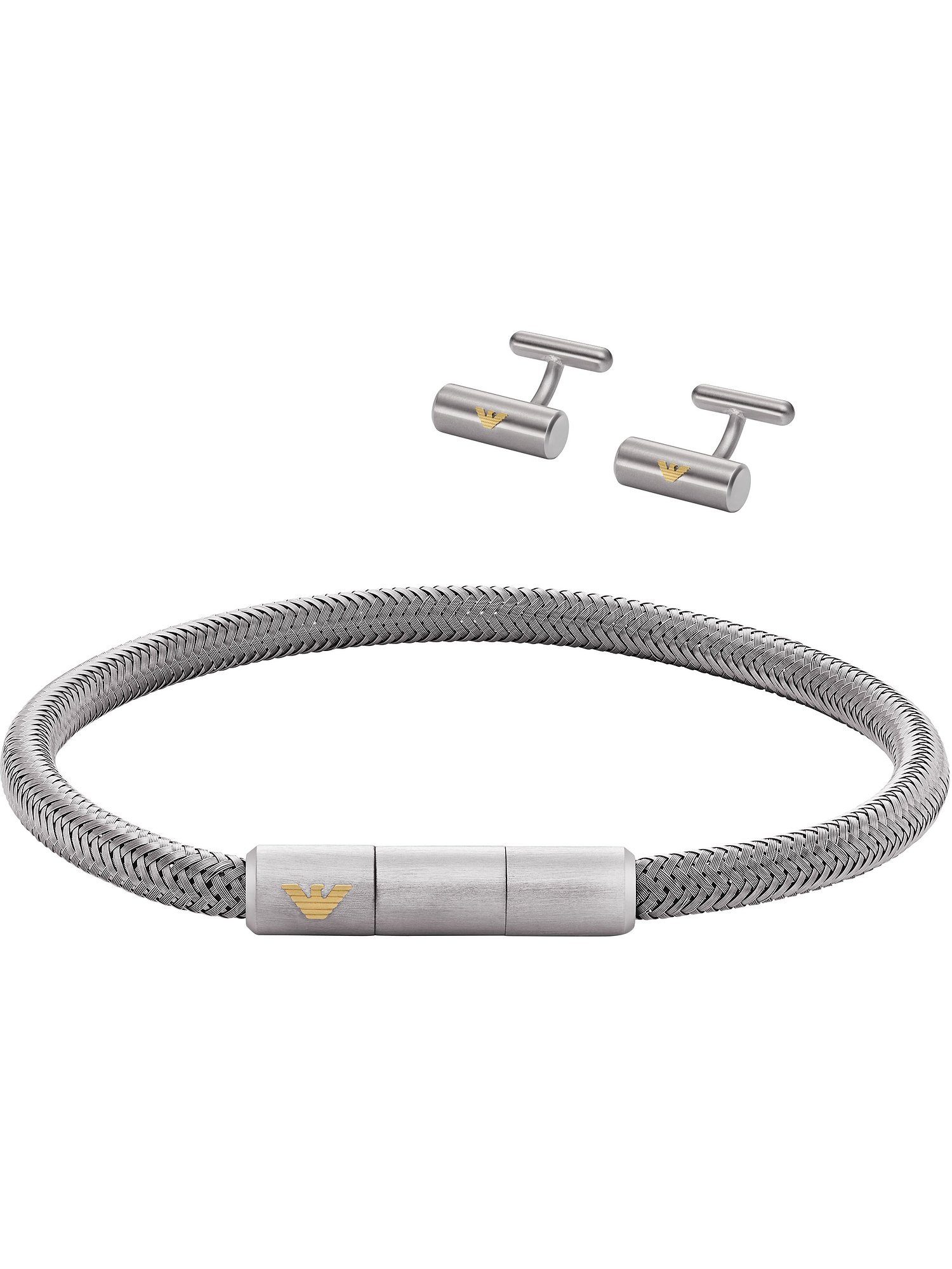 Emporio Armani Armband Emporio Armani Herren-Armband Edelstahl, KEY BASICS