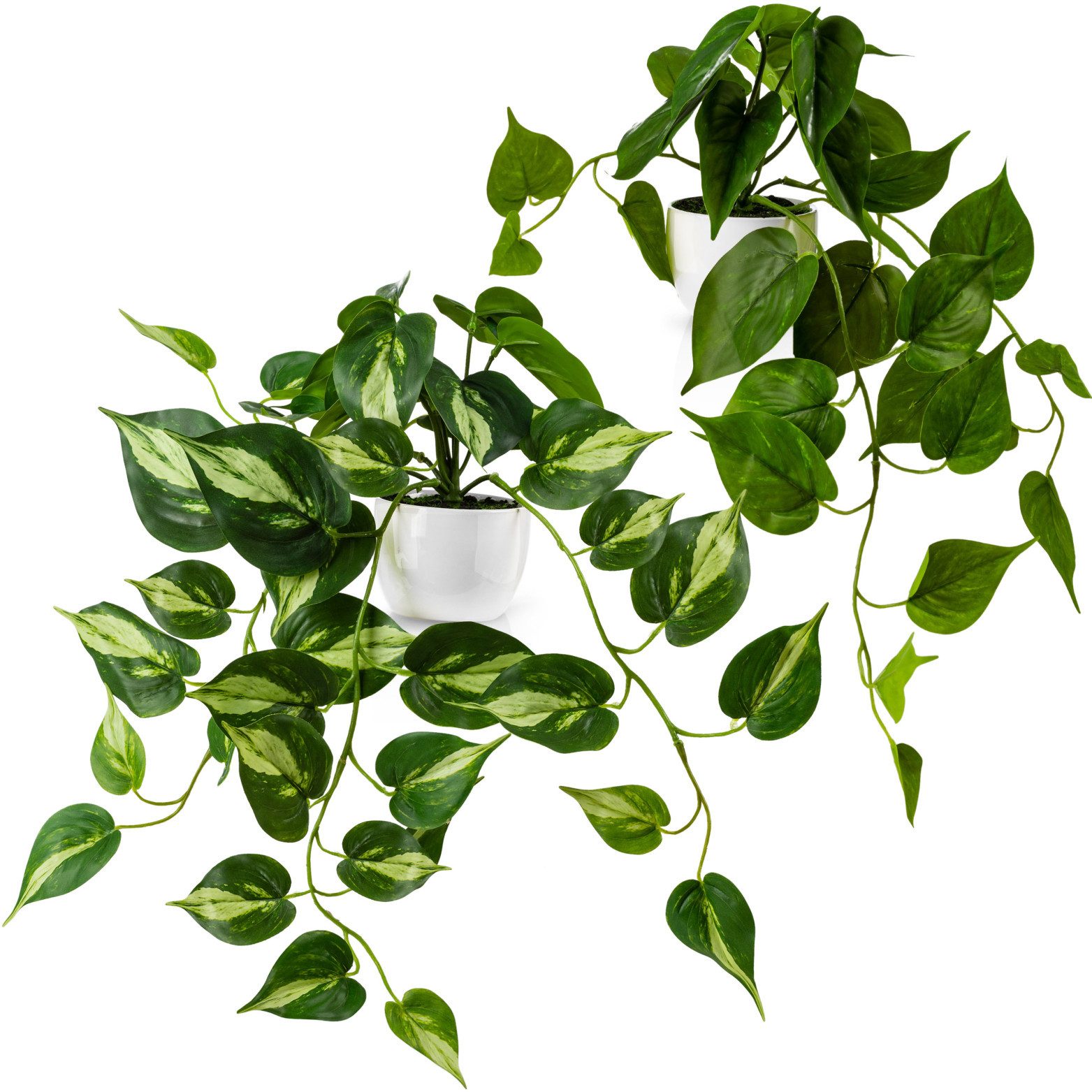 Kunstpflanze Künstliche hängepflanzen im Keramiktopf, Kunstpflanze hängend Efeu, Eukalyptus, Monstera, Zebrapflanze, PASCH