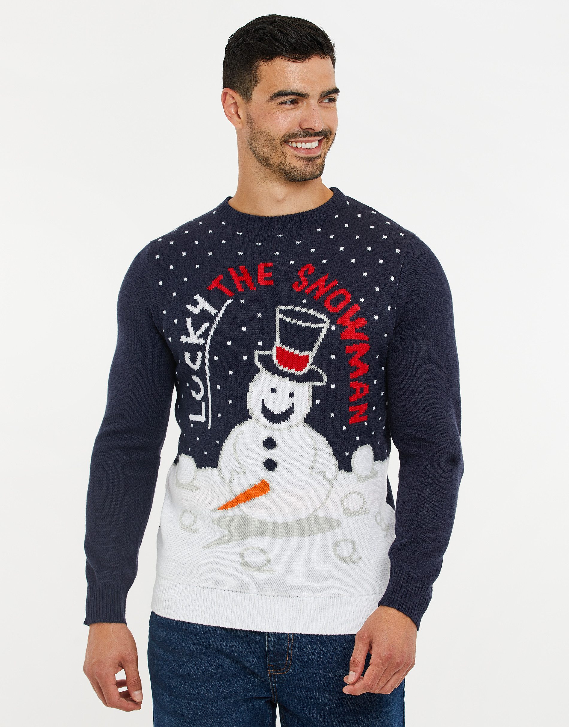 Threadbare Rundhalspullover THB Xmas Jumper Helsinki mit winterlichem Motiv günstig online kaufen