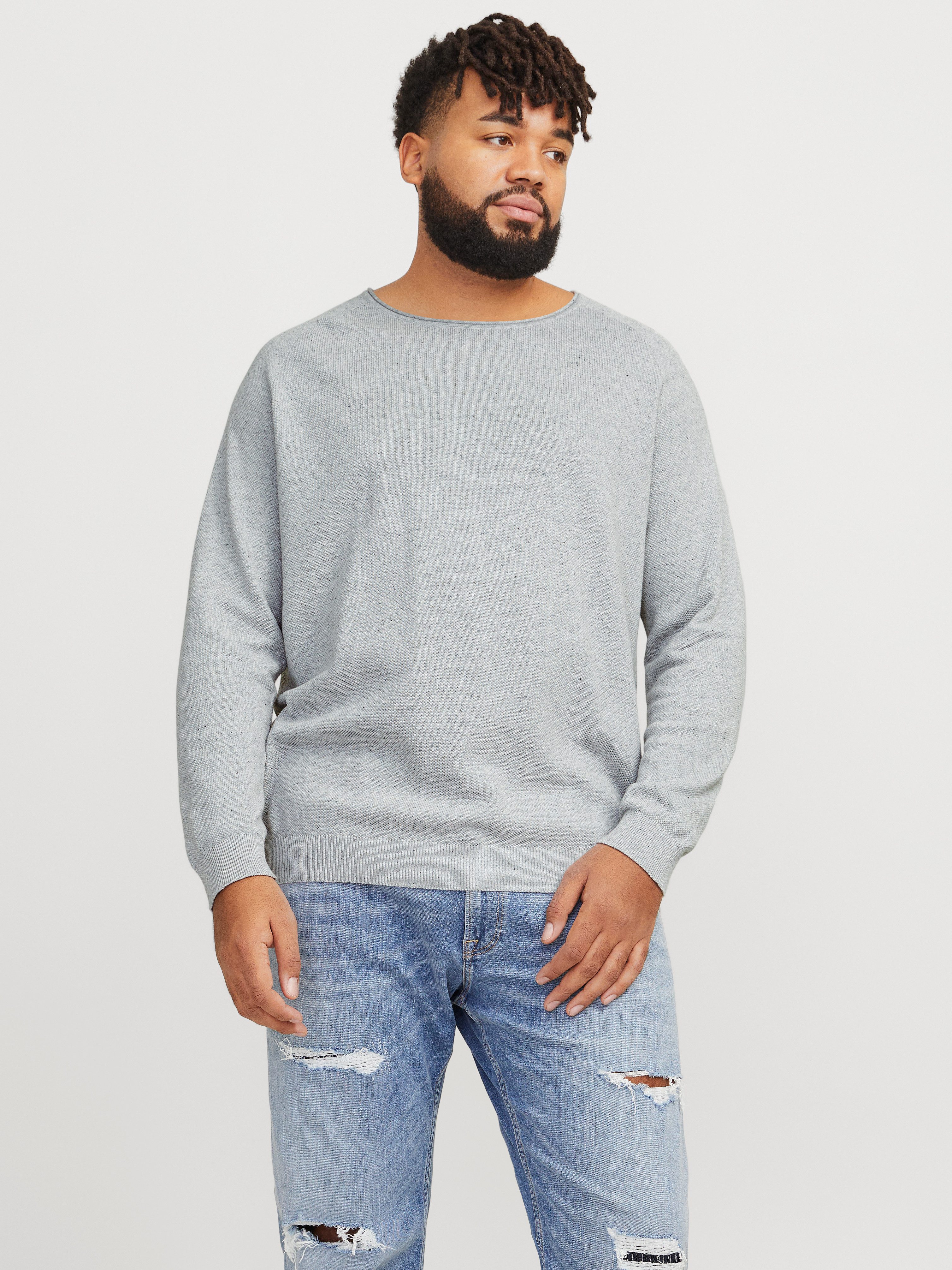 Jack & Jones PlusSize Rundhalspullover JJEHILL KNIT CREW NECK NOOS PLS mit günstig online kaufen
