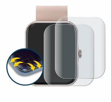 BROTECT Full-Screen Schutzfolie für Mutoy Smartwatch 1.83", Displayschutzfolie, 2 Stück, 3D Curved matt entspiegelt Full-Screen Anti-Reflex