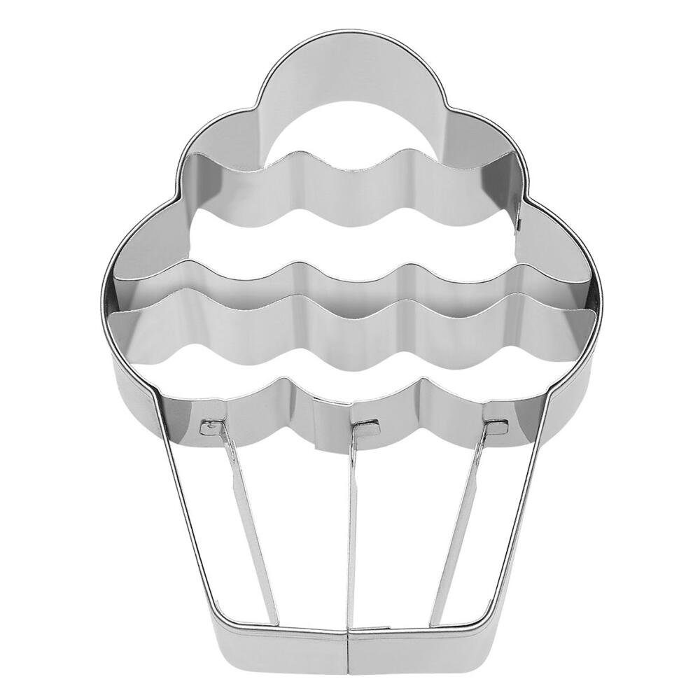 Birkmann Plätzchenform Schlittschuh - Edelstahl Ausstechform, 6 Cm, Rostfrei, Spülmaschinenfest