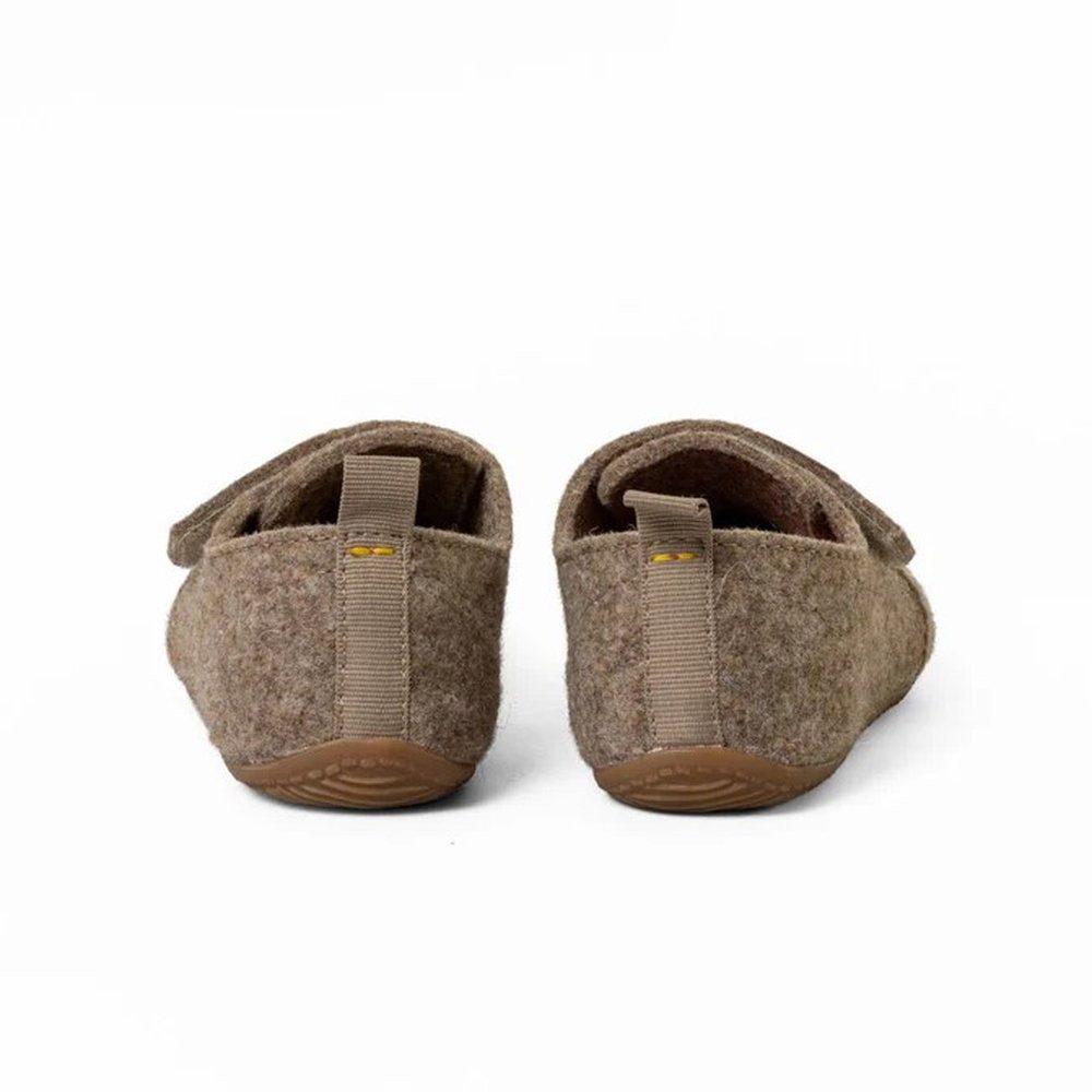 Living Kitzbühel Franzi Filz Unifarben Kids amaretto braun Kinder (31-35) Hausschuh
