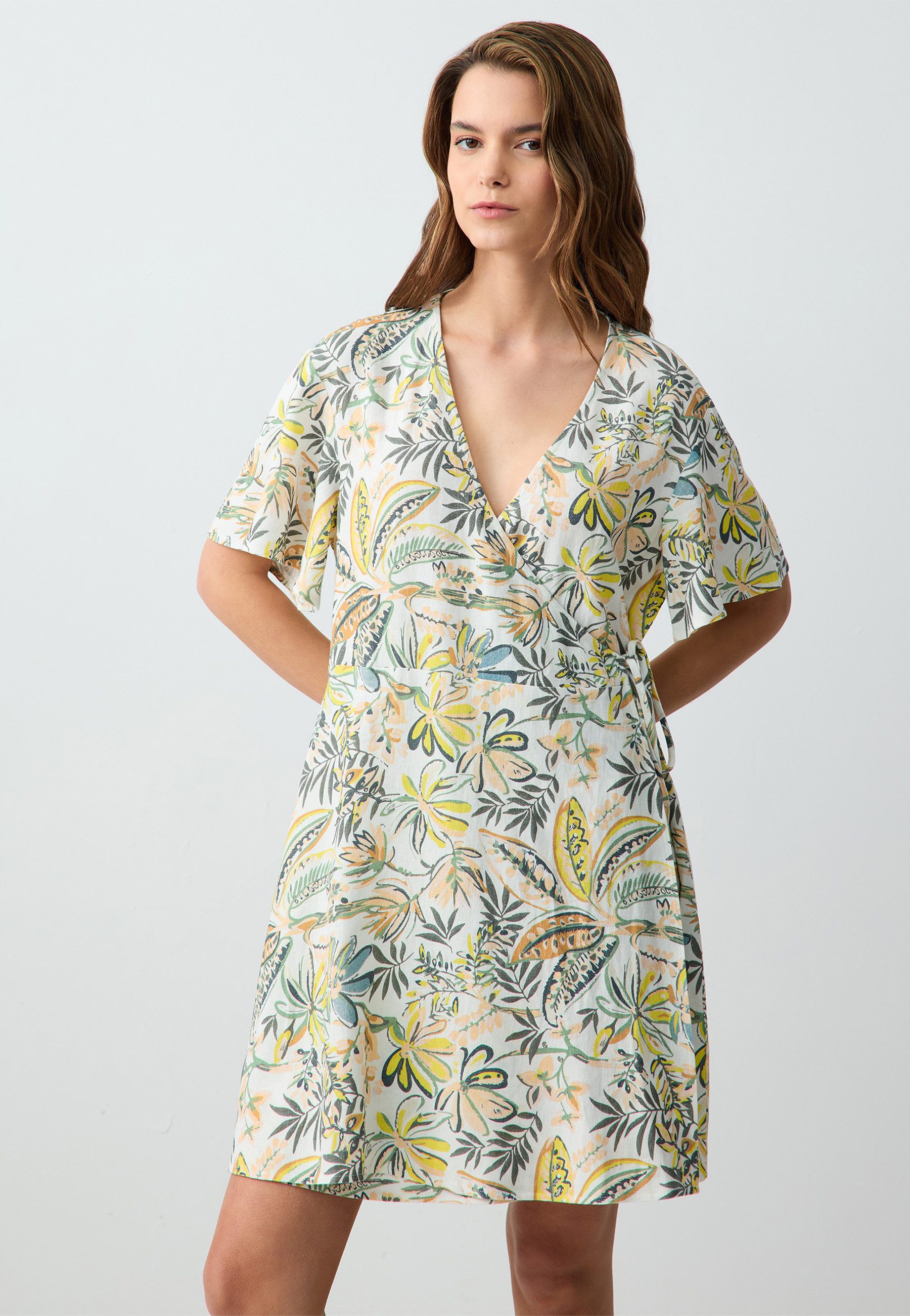 Minikleid Gewebtes Steinkleid