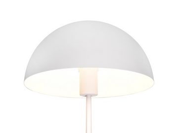 meineWunschleuchte LED Nachttischlampe, Dimmfunktion, LED wechselbar, Warmweiß, große Pilz-lampe dimmbar mit Lampenschirm Pilzform Weiß, Höhe 45cm