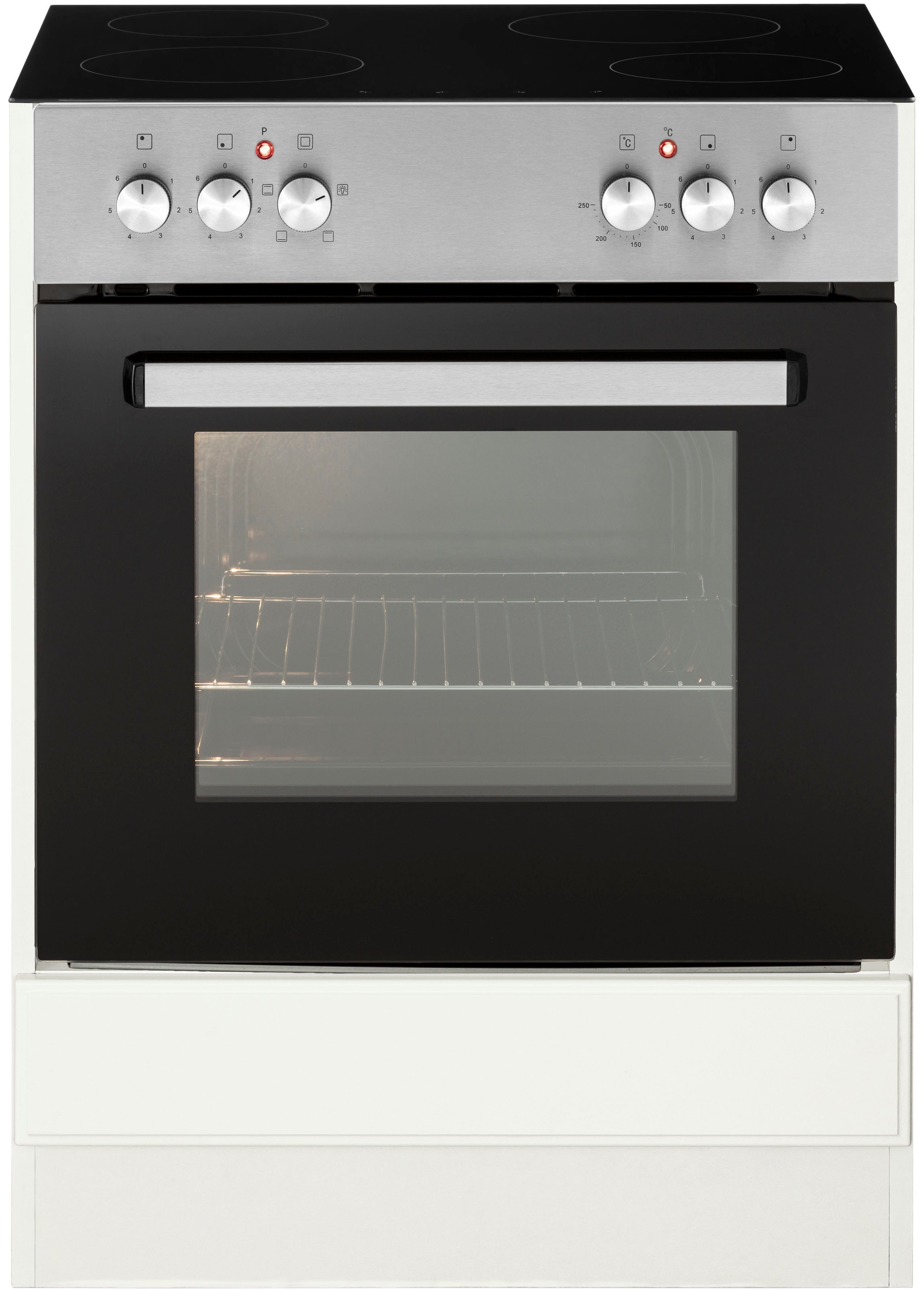 wiho Küchen Herdumbauschrank Erla 60 cm breit mit Kassettenfront, ohne Arbeitsplatte