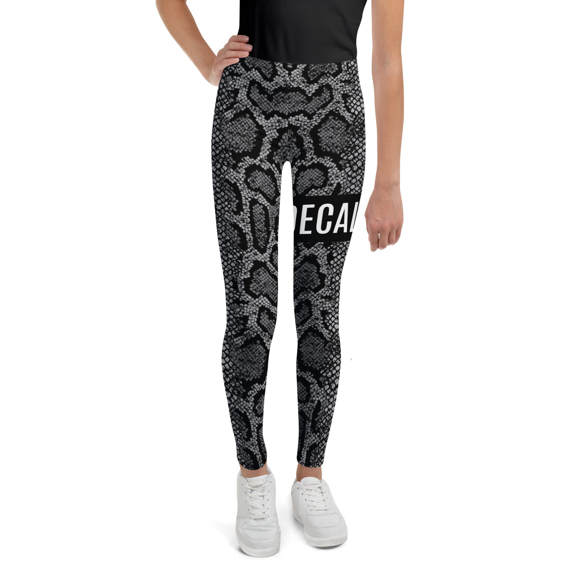 DECALVIBES Leggings Mädchen Leggings für Kinder & Jugendliche Urban Side Snake Black Mamba 4-Wege-Stretch, weiches Material, formstabil, komfortabler Sitz