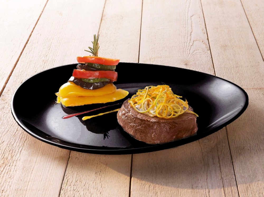 Luminarc Steakteller Italien Party, Essteller, Teller-Set, 6-tlg., (6 St), spülmaschinengeeignet und mikrowellengeeignet