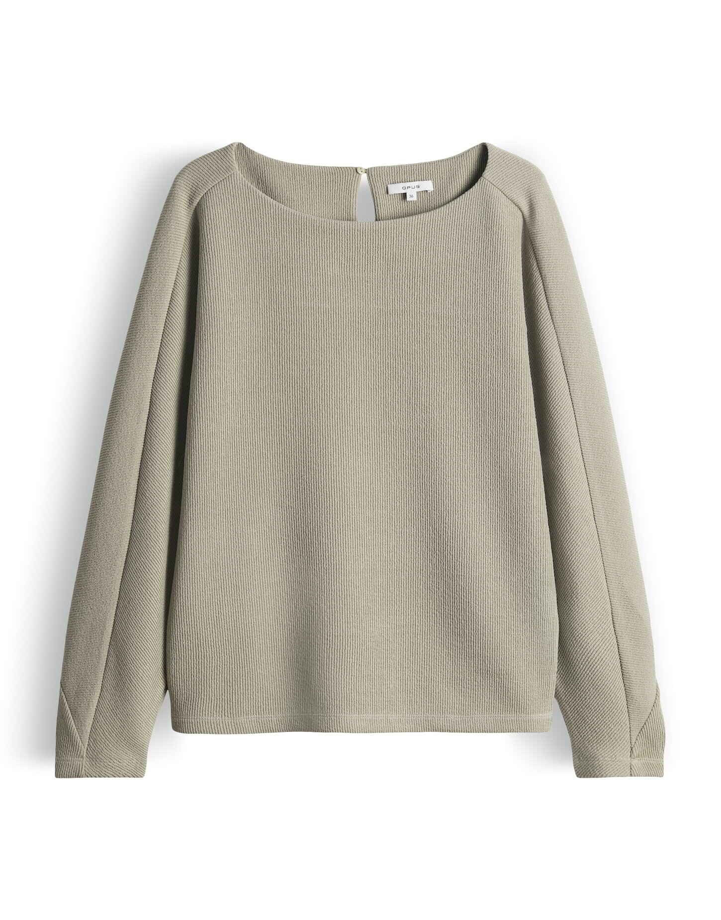 Sweatshirt Sweatshirt aus Sweatware mit 3-D Streifen Optik