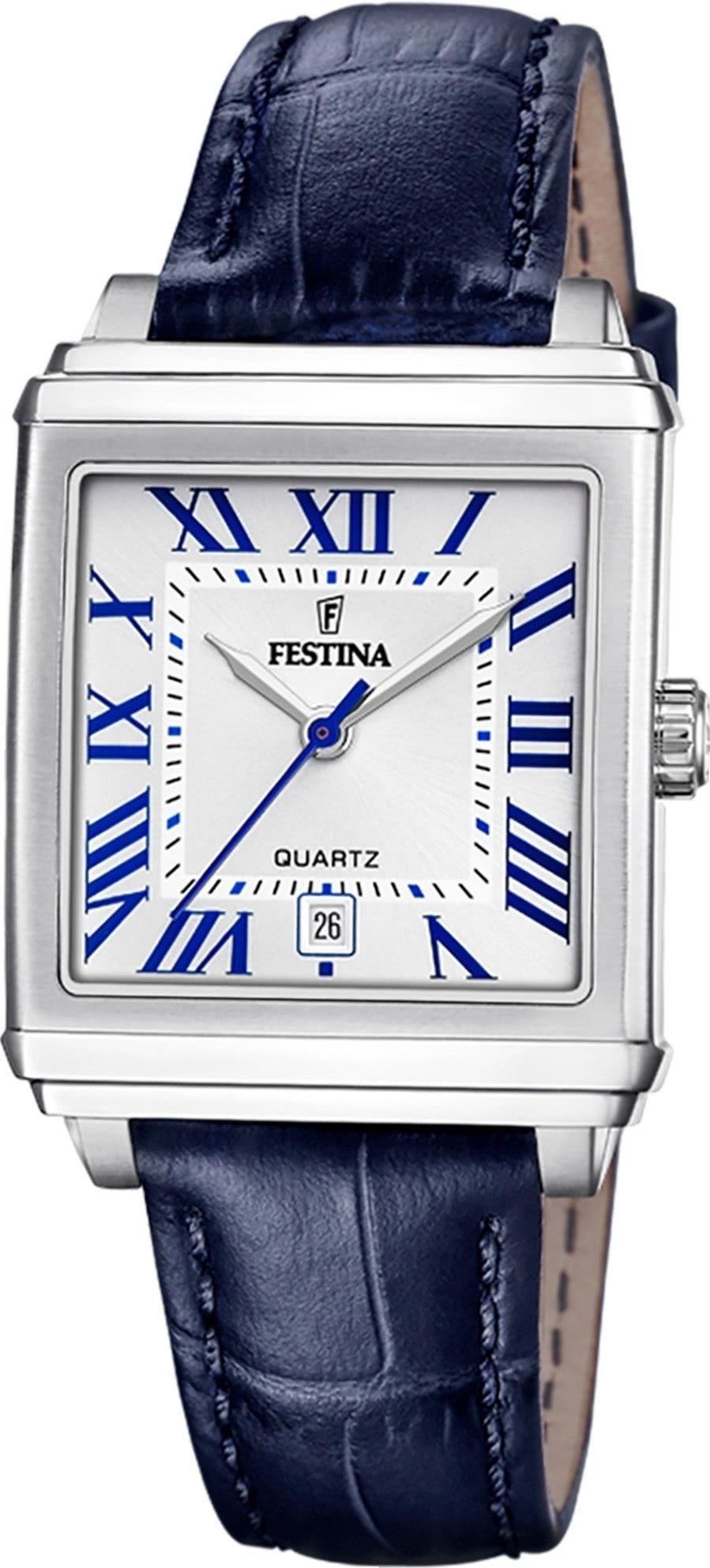 Festina Quarzuhr Festina Damenuhr Leder blau Festina, (Analoguhr), Damen Ar günstig online kaufen