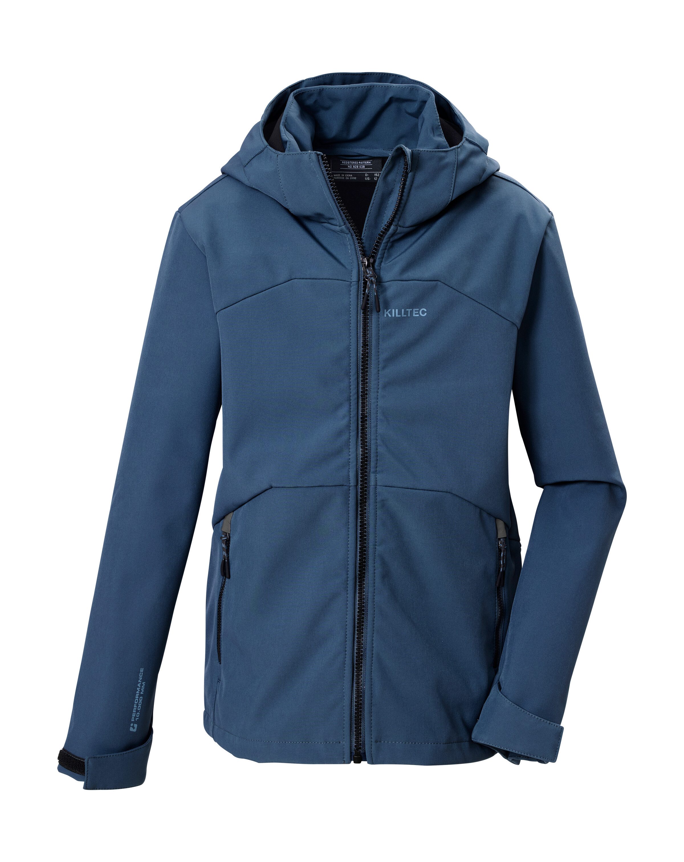 Killtec Softshelljacke KOW 176 BYS SFTSHLL JCKT Wind- und wasserabweisende Kinderjacke mit Fleece und Kapuze