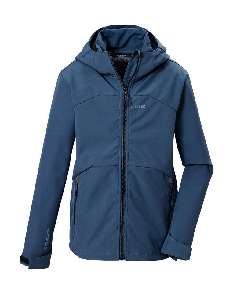 Killtec Softshelljacke KOW 176 BYS SFTSHLL JCKT Wind- und wasserabweisende Kinderjacke mit Fleece und Kapuze