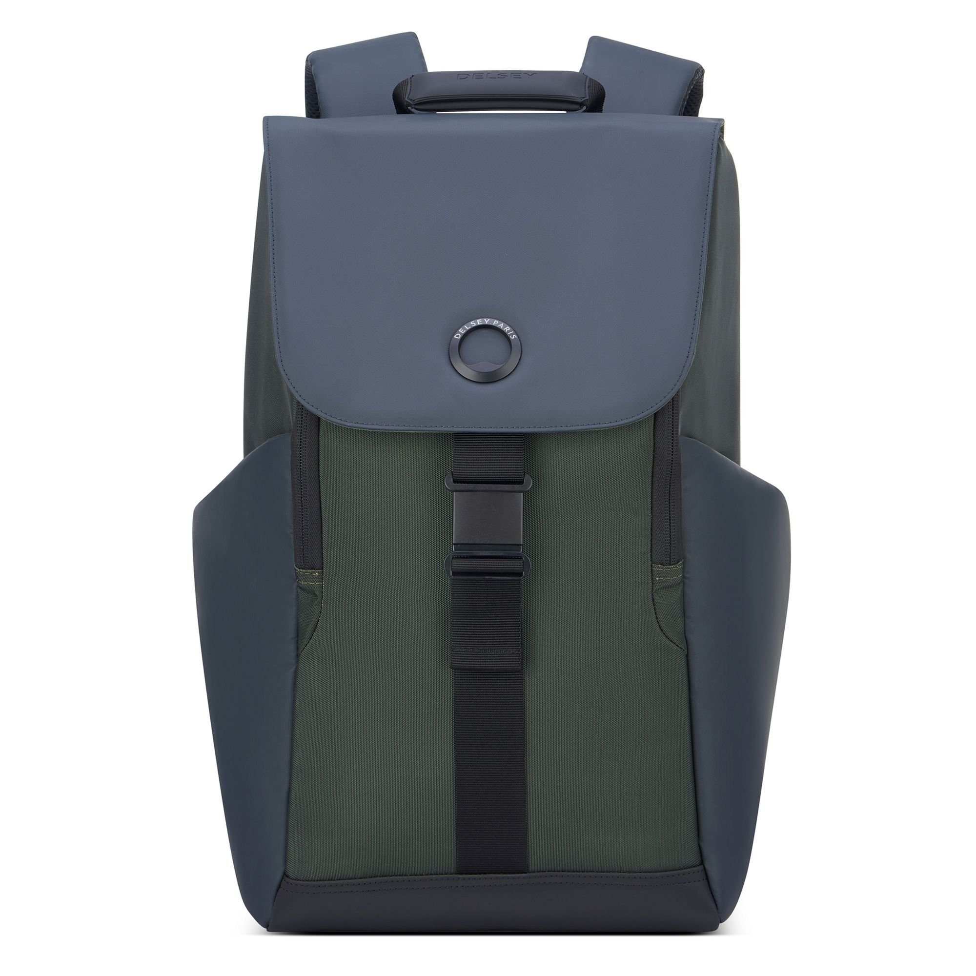 Delsey Laptoprucksack Securflap, Polyester army