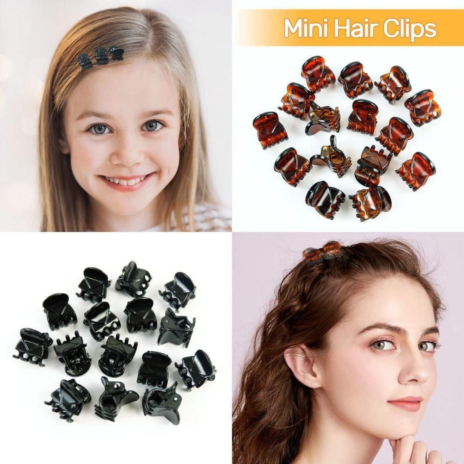 LuxusKollektion Haarklammer 30Pcs Haarklammern Mini Haar Clips Haarspangen Aufbewahrungstasche