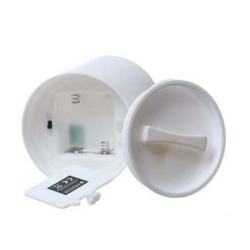 Deluxe Homeart LED-Kerze MIA Deluxe für Außen 3D Flamme flackernd H: 20cm D: 10cm outdoor grün (1-tlg)
