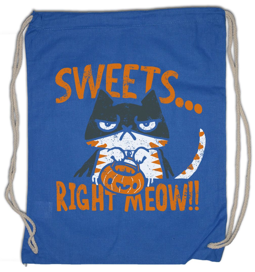 Urban Backwoods Turnbeutel Sweets Right Meow Turnbeutel Halloween Witch Hexe Katze Cat Kater (1-tlg), Kitty Trick Or Treat