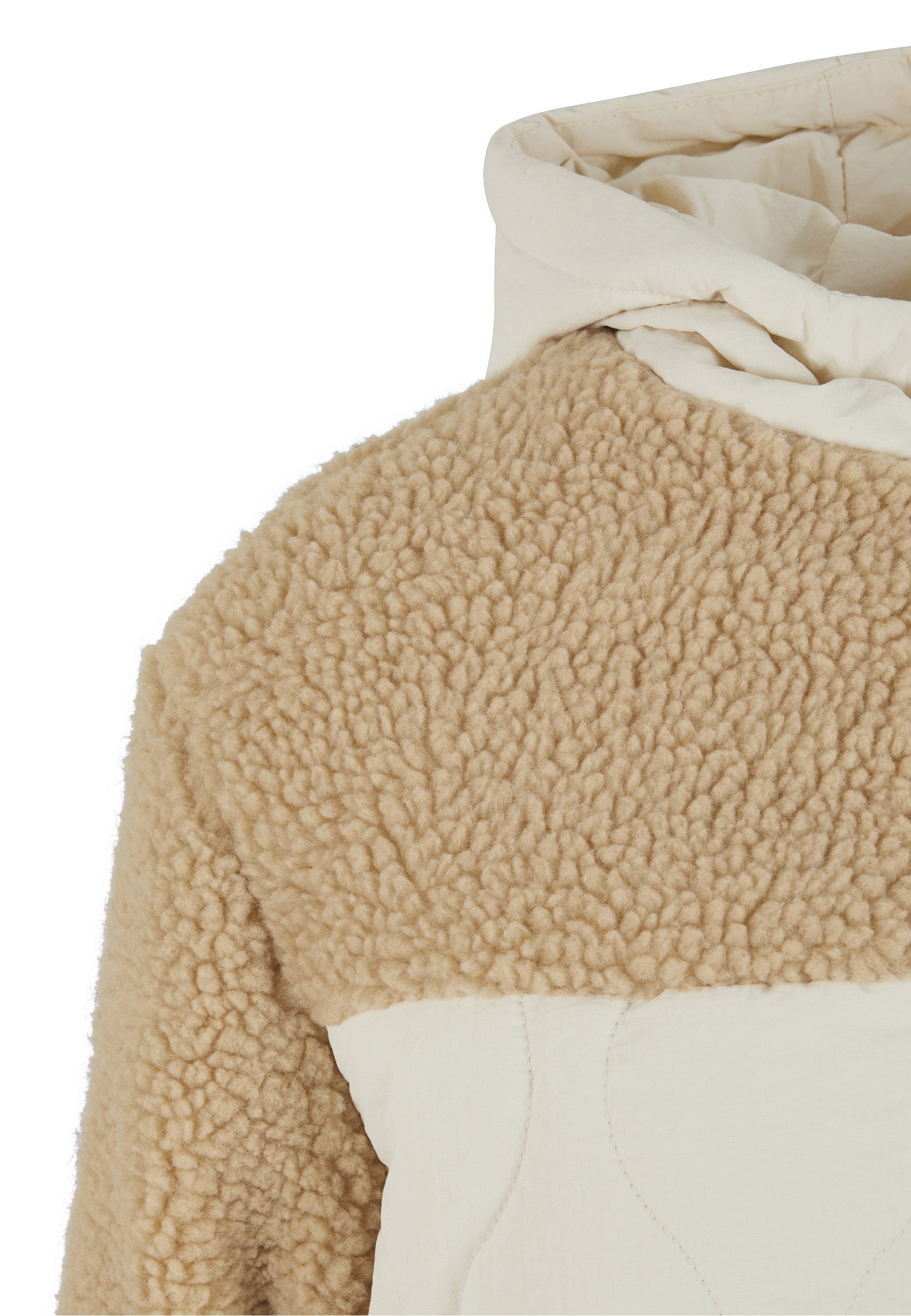 URBAN CLASSICS Langmantel Urban Classics Ladies Sherpa Crinkle Nylon Mix Jacket – Bild 4 von 5