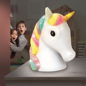 Globo Deckenleuchte Nachttischlampe Kinderzimmer Mädchen Kinderlampe LED Einhorn 28052