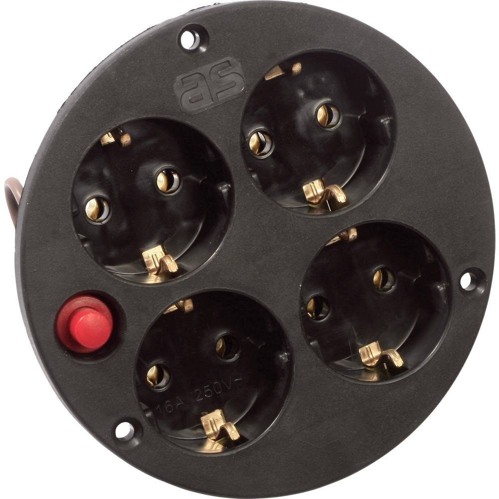 as - Schwabe Steckdoseneinsatz 4-fach 10542 Kabeltrommel