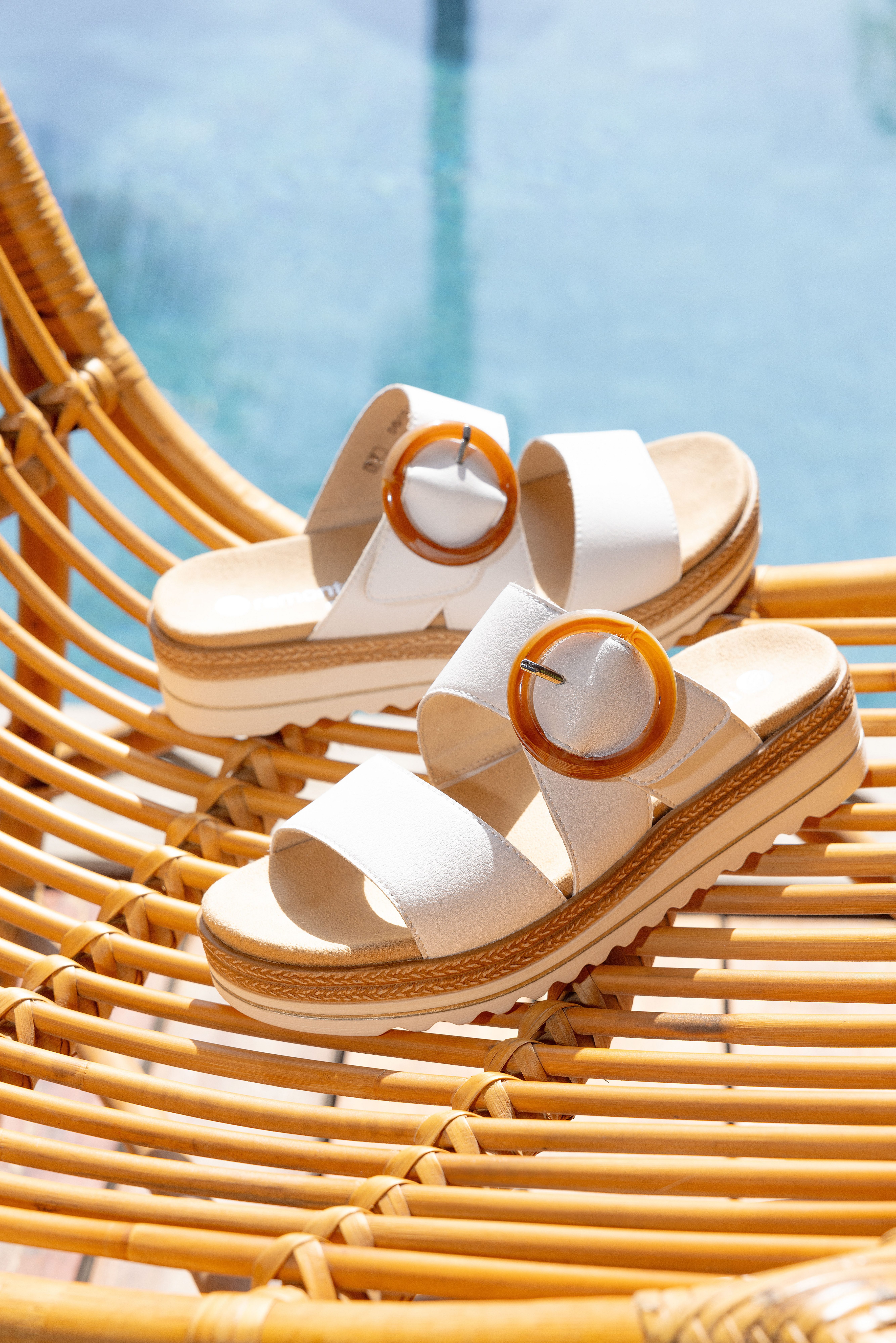 Remonte Pantolette, Keilabsatz, Sommerschuh, Schlappen mit Zierschnalle günstig online kaufen