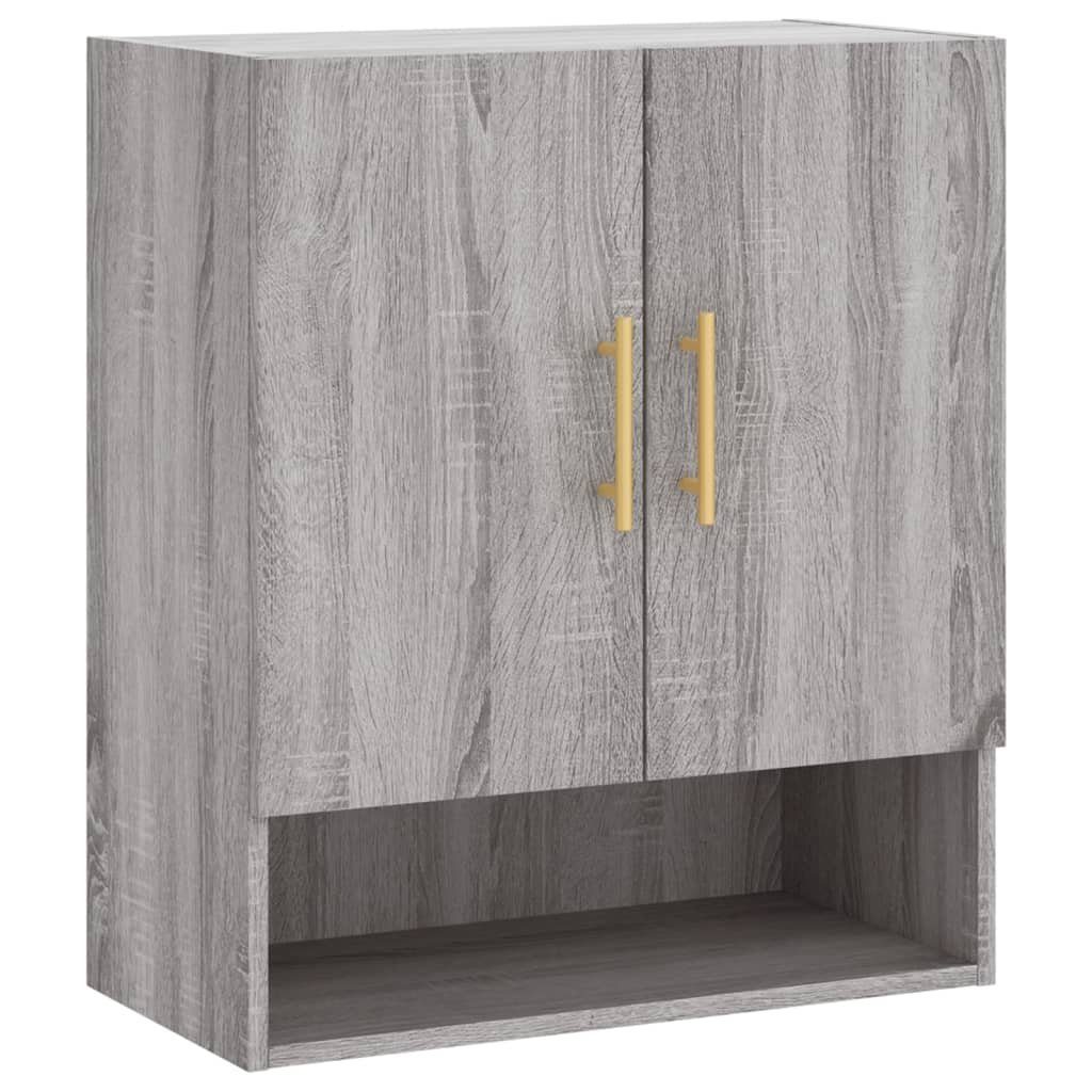 Wandschrank Fächerschrank vidaXL 60x31x70 Holzwerkstoff cm Sonoma (1-St) Grau