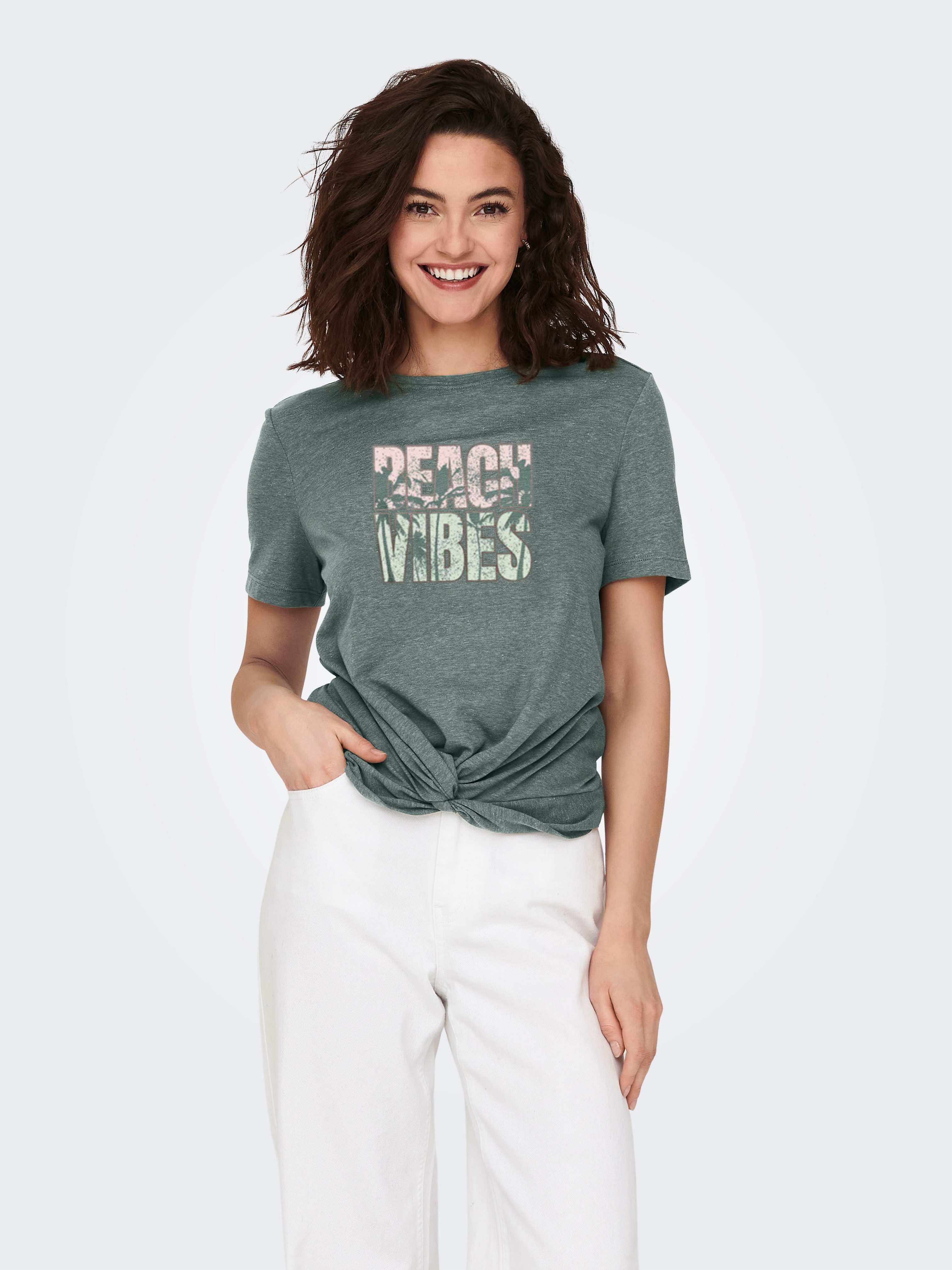 ONLY Kurzarmshirt ONLCARRIE REG TWIST S/S TOP BOX CS JRS günstig online kaufen