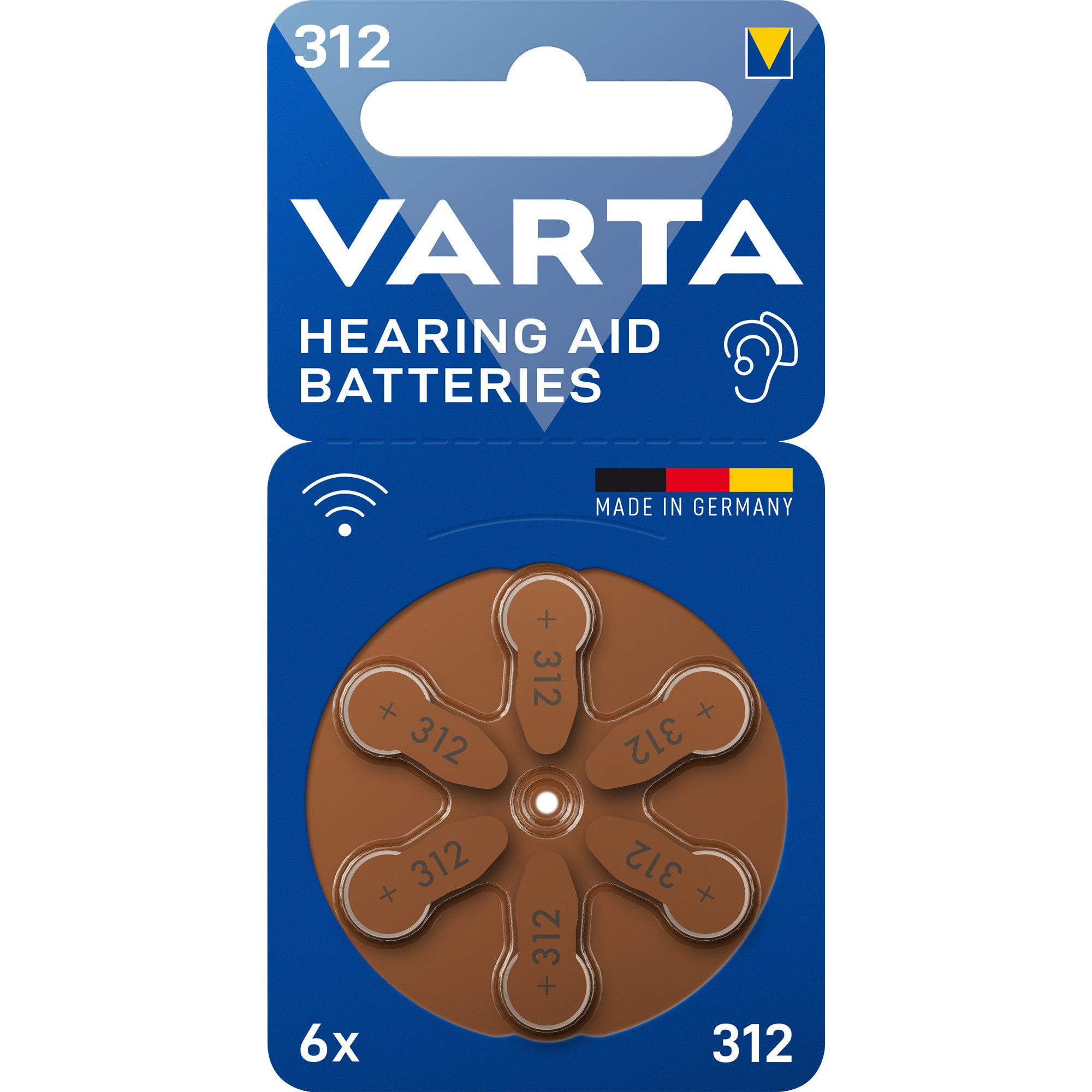 VARTA VARTA Hörgerätebatterie Hearing Aid Zinc Air 312, Batterie