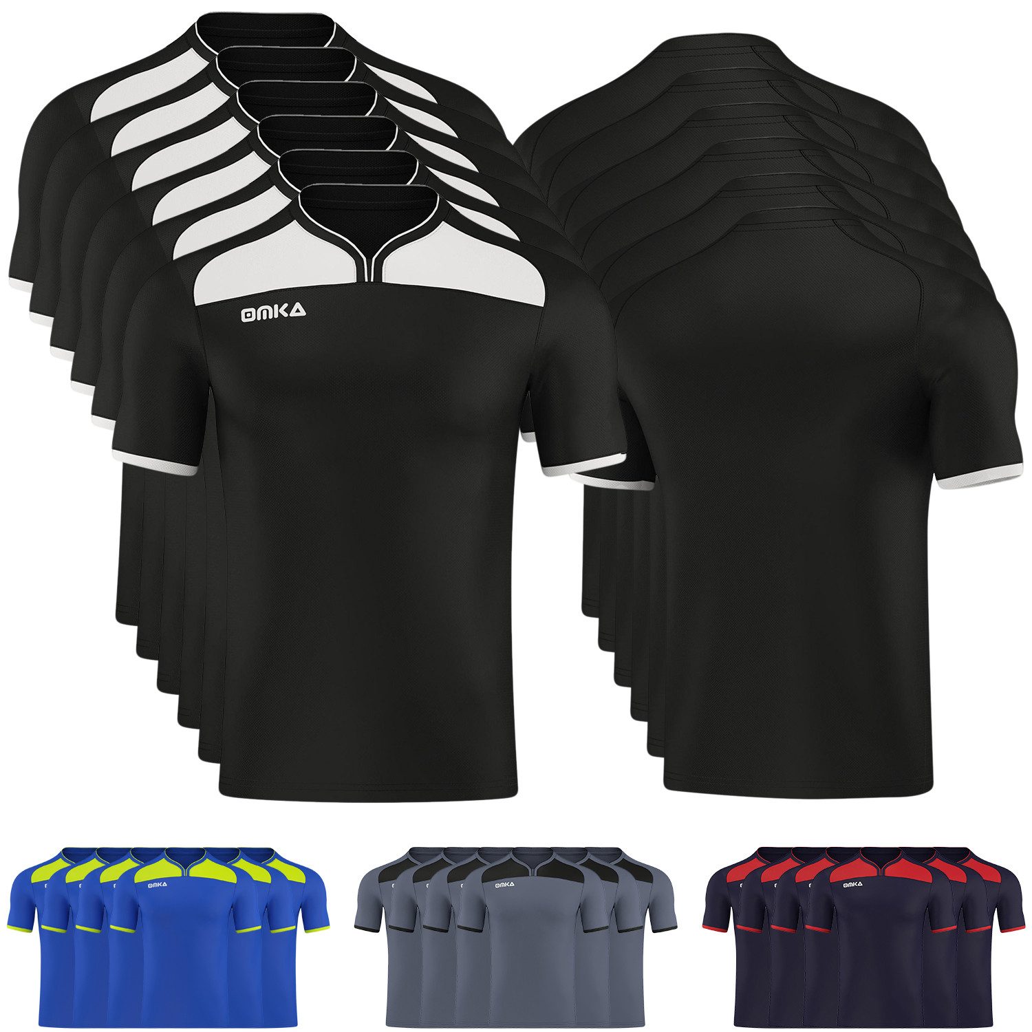German Wear Fußballtrikot OK109x6 (Spar-Set, 6er-Pack) 6er Trikot-set Trikot Teamwear Fußball Handball Rugby