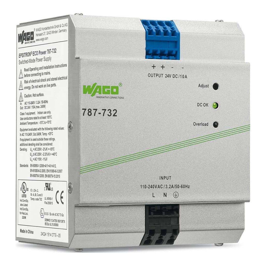 WAGO WAGO GmbH& Co. KG Stromversorgung 24V 10A 787-732 Netzteil