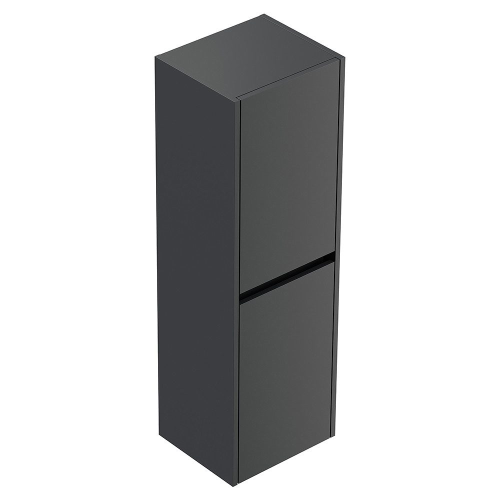 Lomadox Midischrank LIVIGNO-02 112cm hoch, wandhängend, graphit matt günstig online kaufen