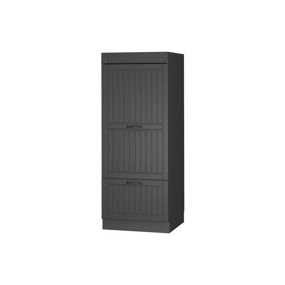 Vicco Mikrowellenumbauschrank Fame-Line, Dunkelgrau/Anthrazit, 60 cm günstig online kaufen