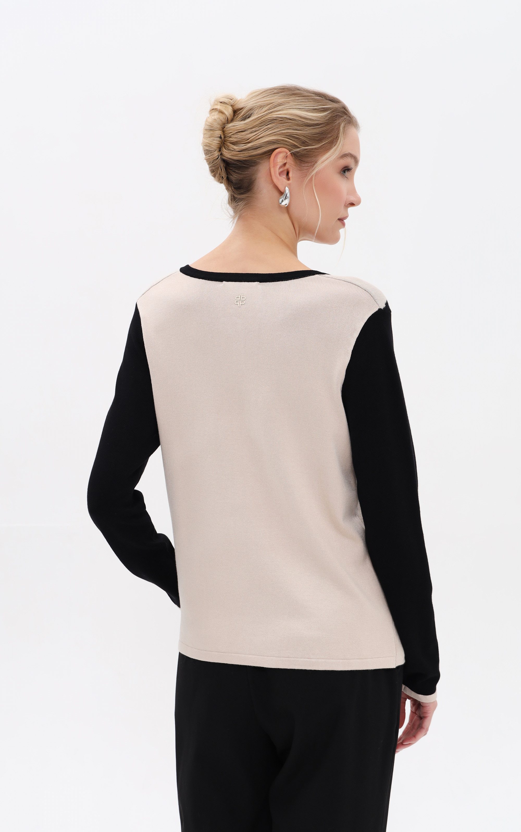 Passioni Strickpullover mit Animalprint-Mix