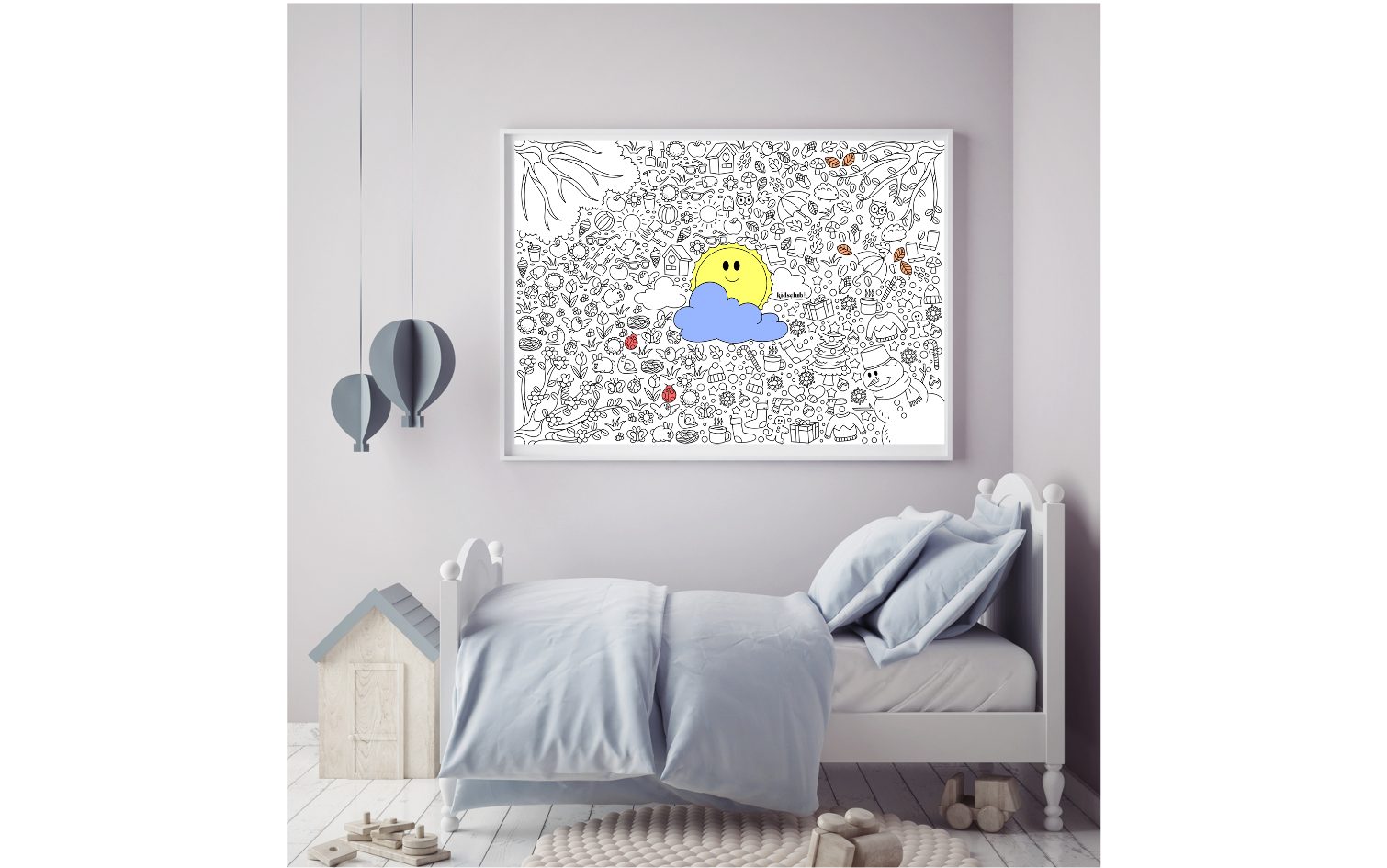 Kidsclub & Co. Malvorlage,  Ausmalposter "Jahreszeiten" - Malen & Kreativität für Kinder