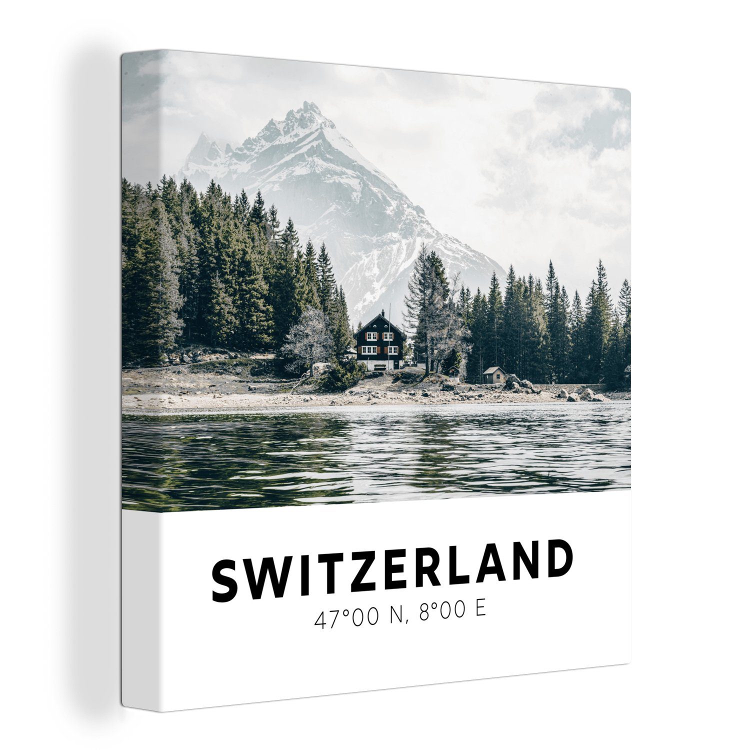 OneMillionCanvasses® Leinwandbild Schweiz - Berg - günstig online kaufen