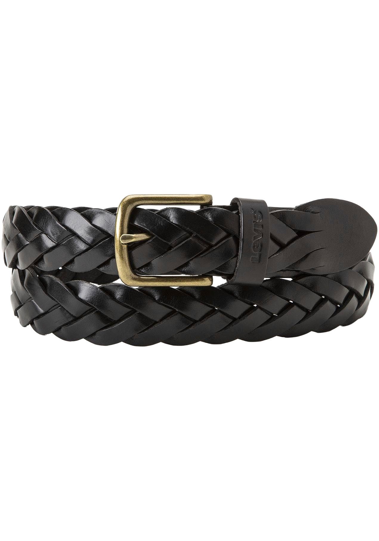 Levi's® Ledergürtel LEATHER BRAID Unisex