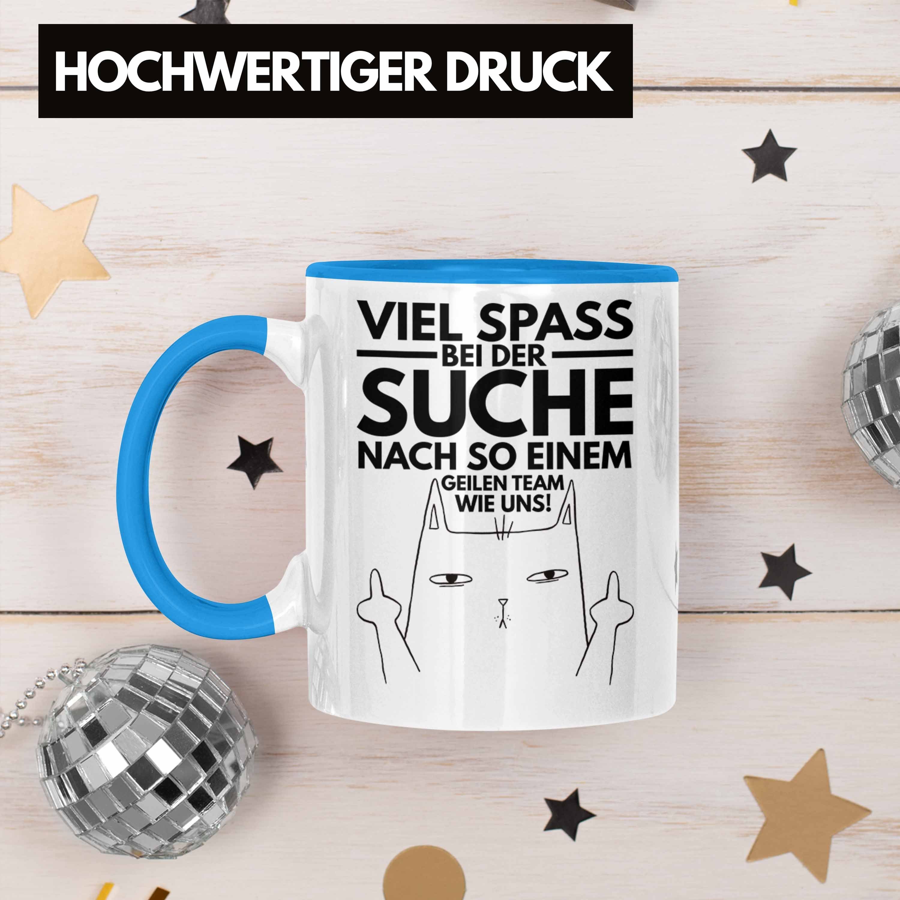 Abschied Trendation - Kollegin Abschiedsgeschenk Kollege Tasse Job Blau Jobwechsel Geschenk Trendation Neuer Tasse