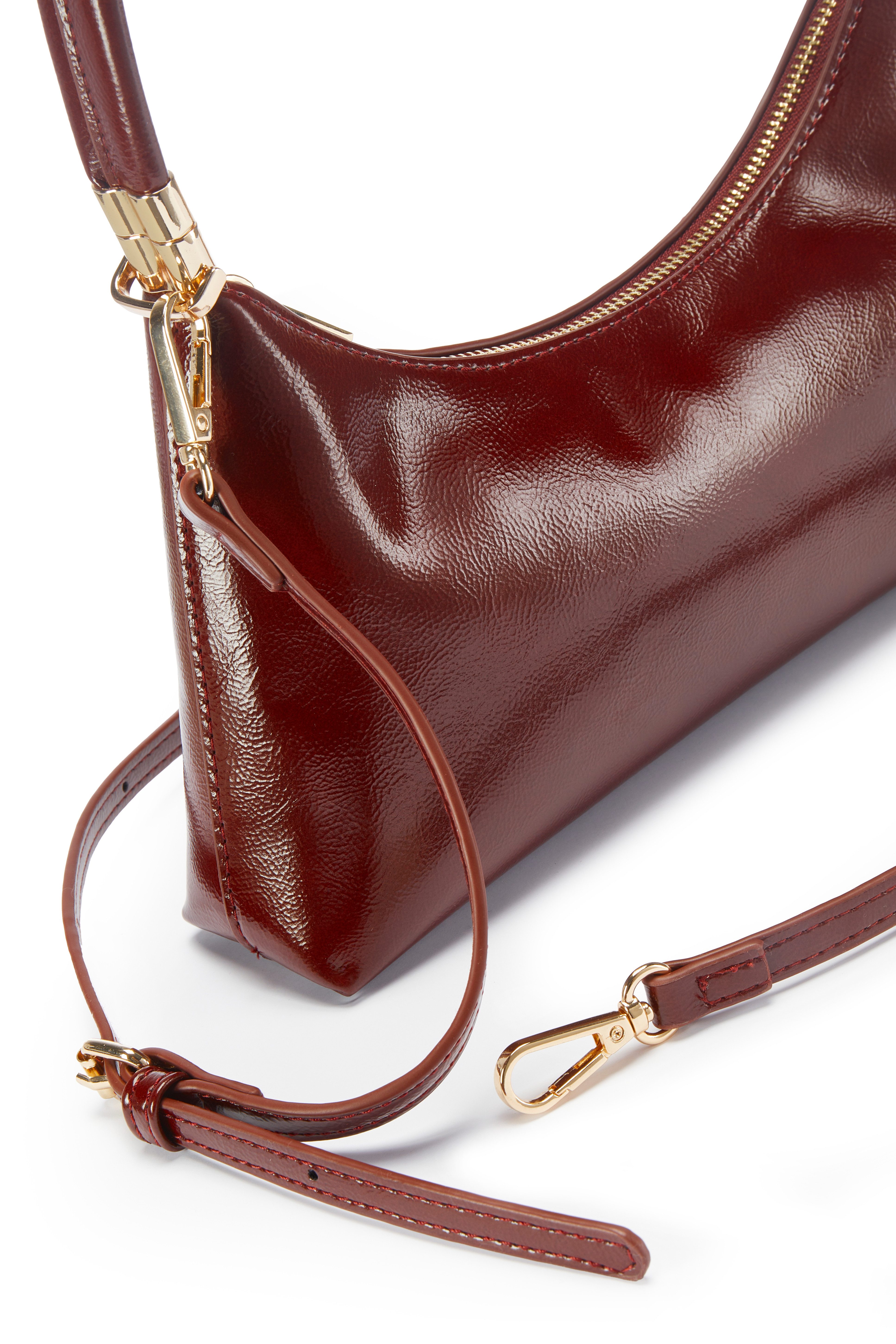 Vivance by Lascana Handtasche Minibag, Umhängetasche, Henkeltasche, Crossbody Bag, NEU Handtasche Damen zum Umhängen aus glänzendem Material VEGAN – Bild 5 von 5