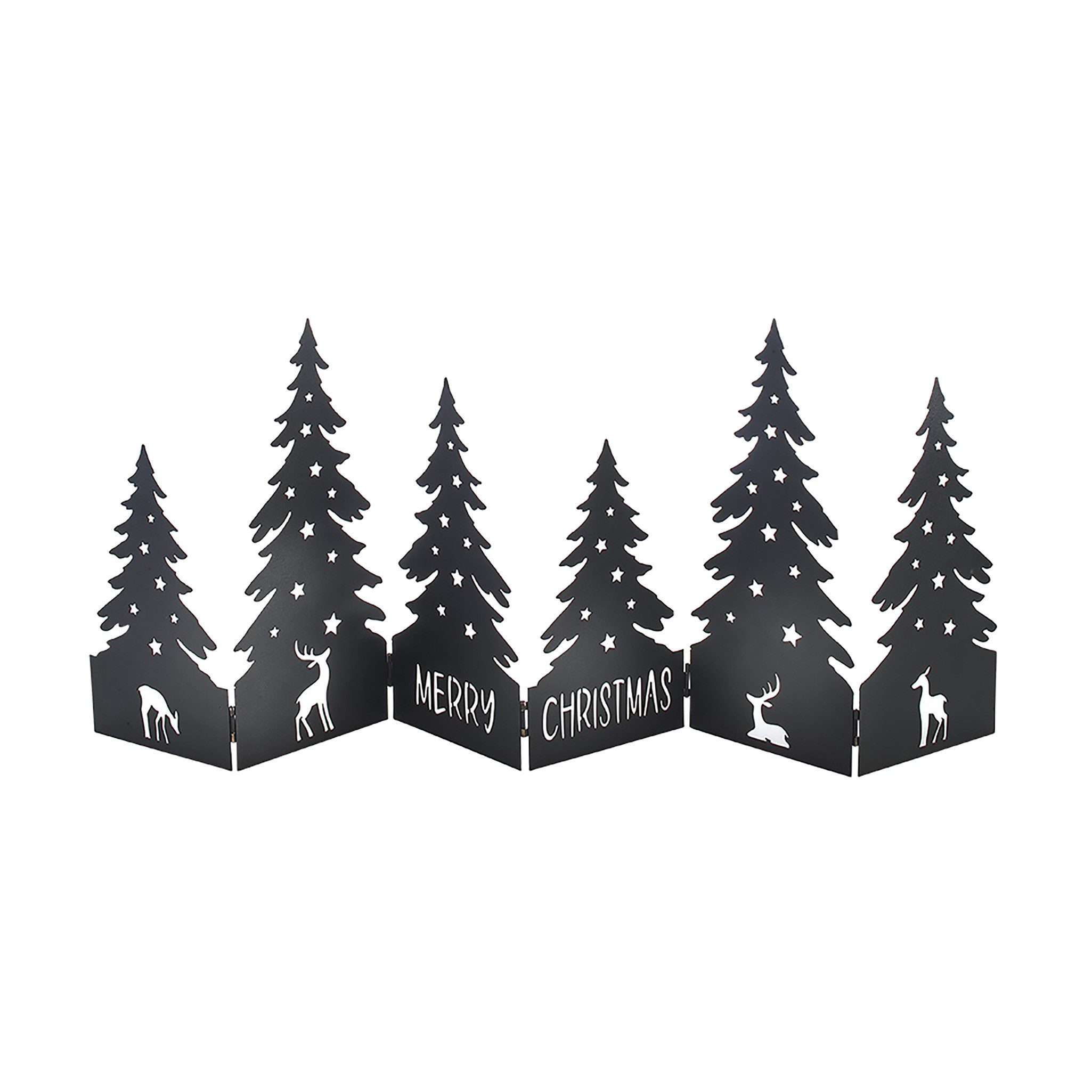 Kobolo Weihnachtsfigur Dekoobjekt Aufsteller MERRY CHRISTMAS (schwarz) günstig online kaufen