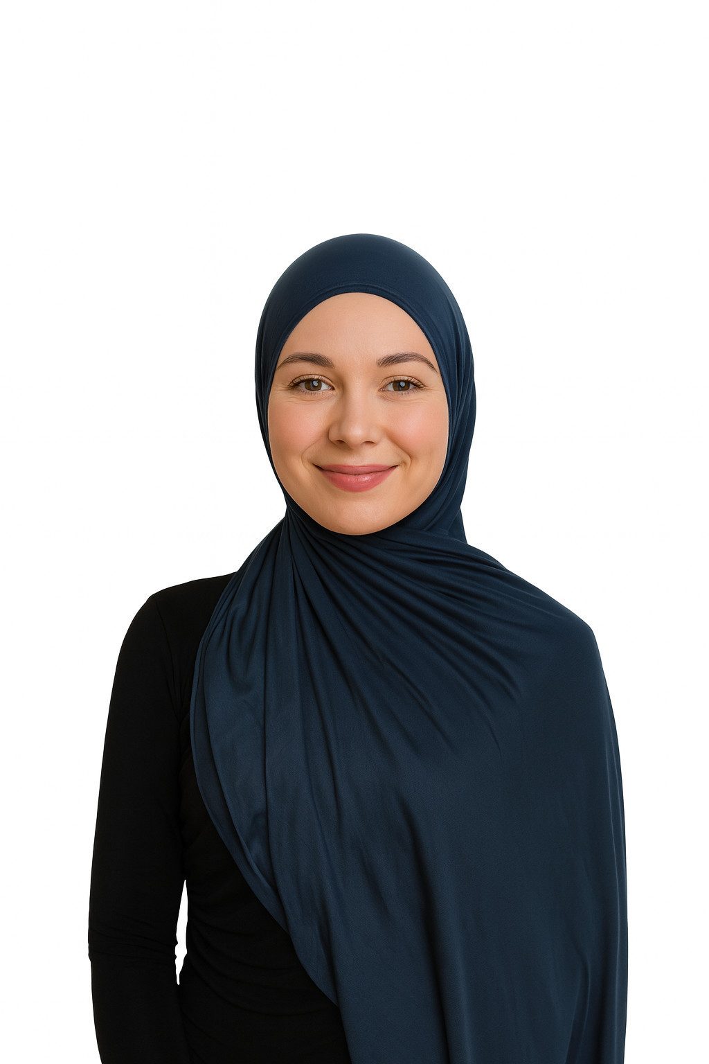 Aymasal Kopftuch Easy Jersey Hijab to-go Kopftuch Schal Tuch Islam Extra lang 180x70, Keine Nadeln oder Magnete notwendig!