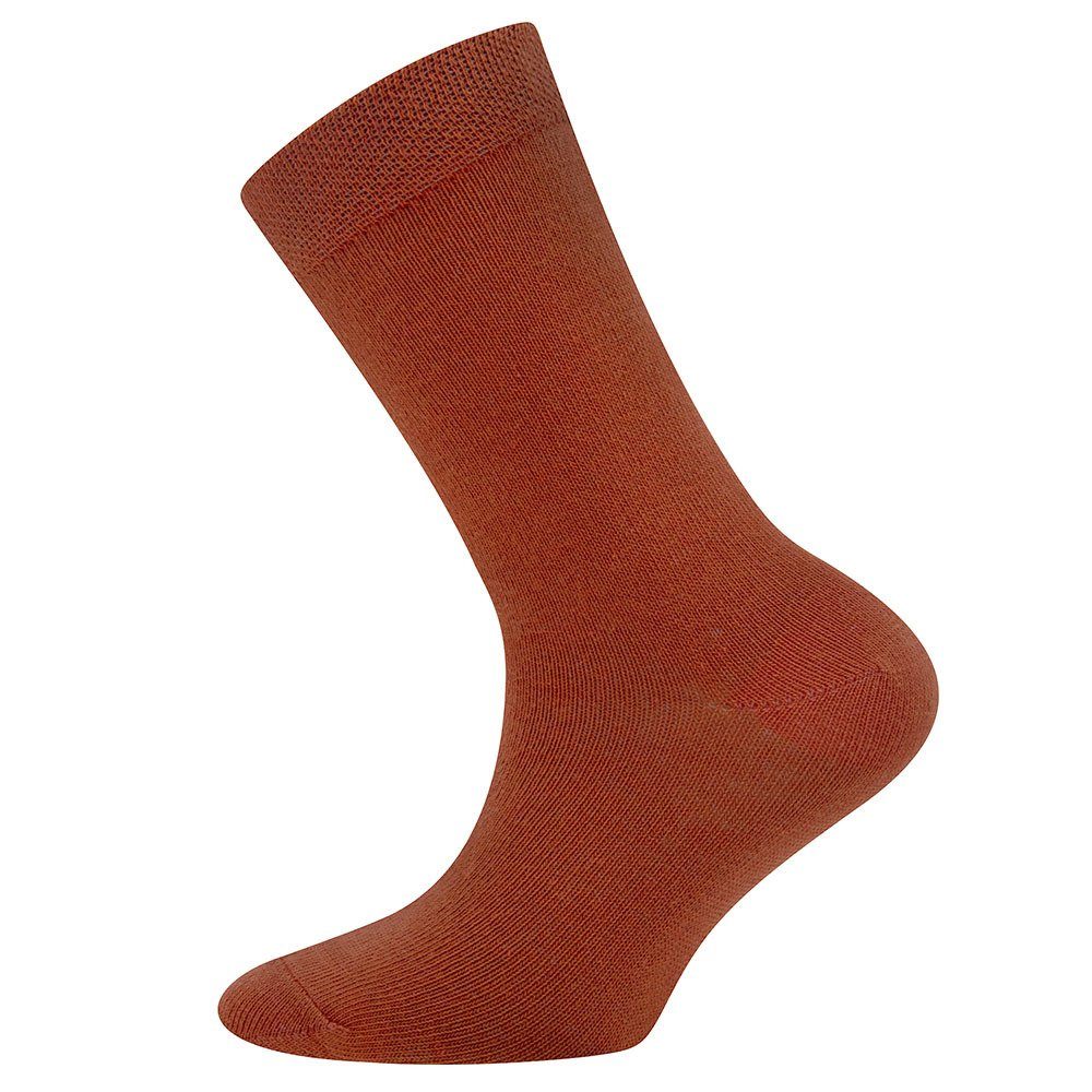 Ewers Socken Socken Uni honig/toffee/kupfer (3-Paar)