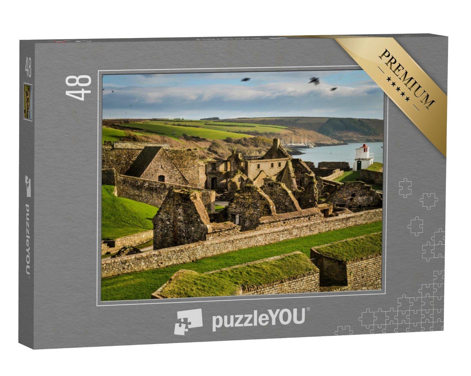 puzzleYOU Puzzle Fort Kinsale, Festung in Irland, 48 Puzzleteile, puzzleYOU-Kollektionen Irland