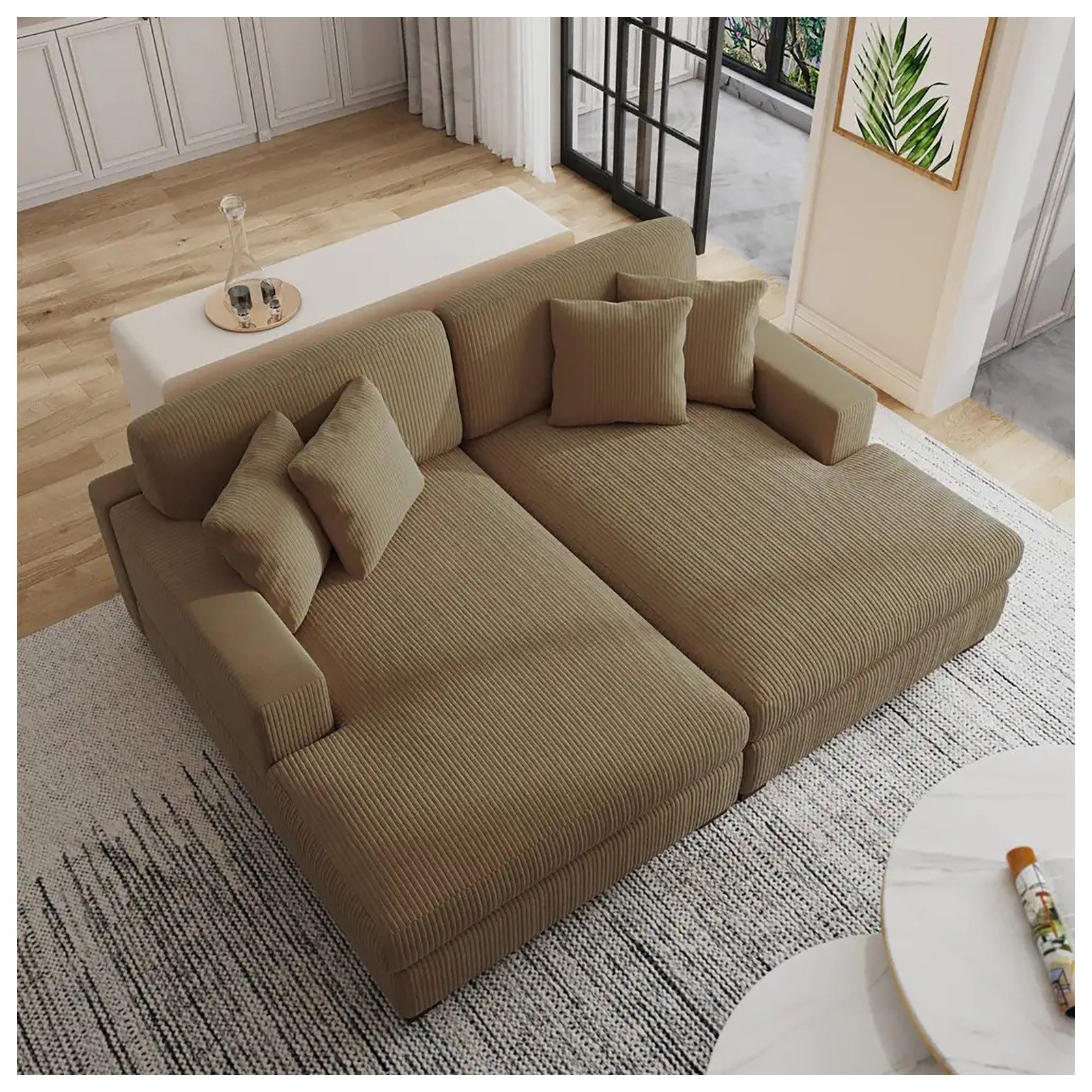 HTI-Living Sofa Couch Cord Sofa Justus, günstig online kaufen
